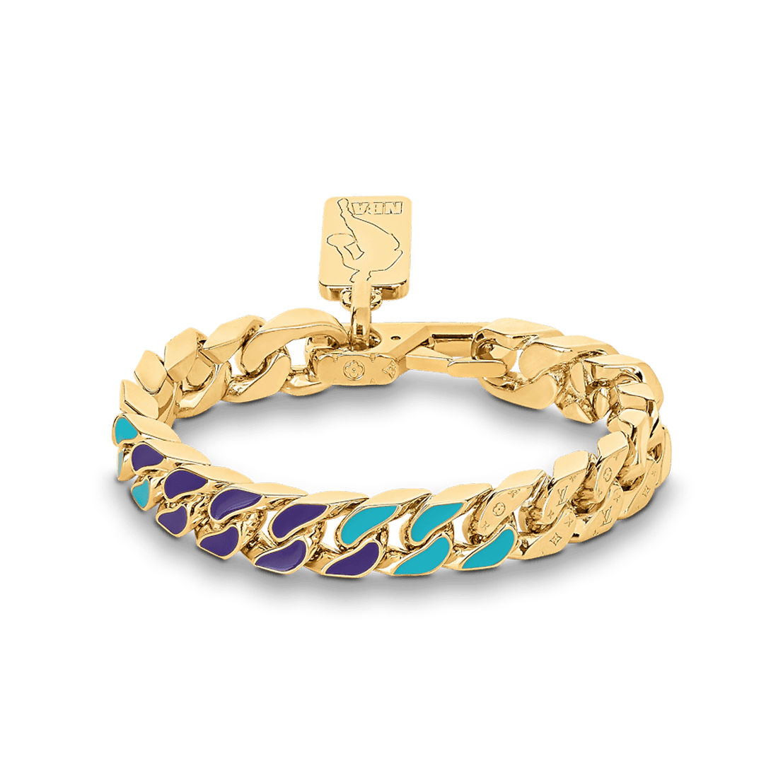 18K Louis Vuitton NBA Chain Links Bracelet