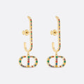 18K Dior 30 Montaigne Crystals Earrings