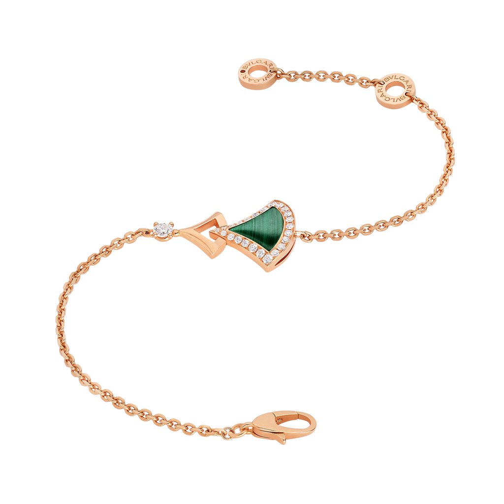 18K BVLGARI Dream Malachite Bracelet
