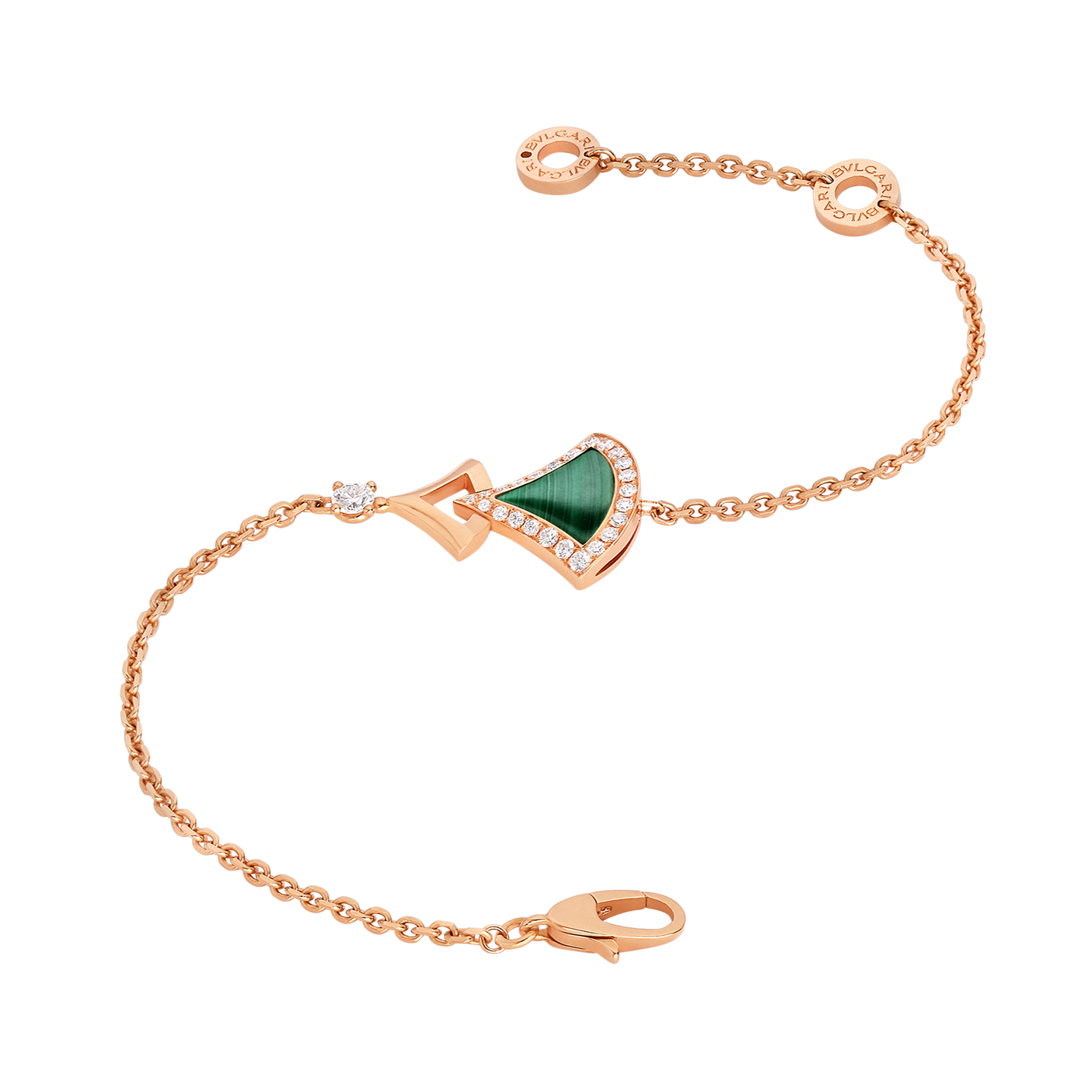 18K BVLGARI Dream Malachite Bracelet