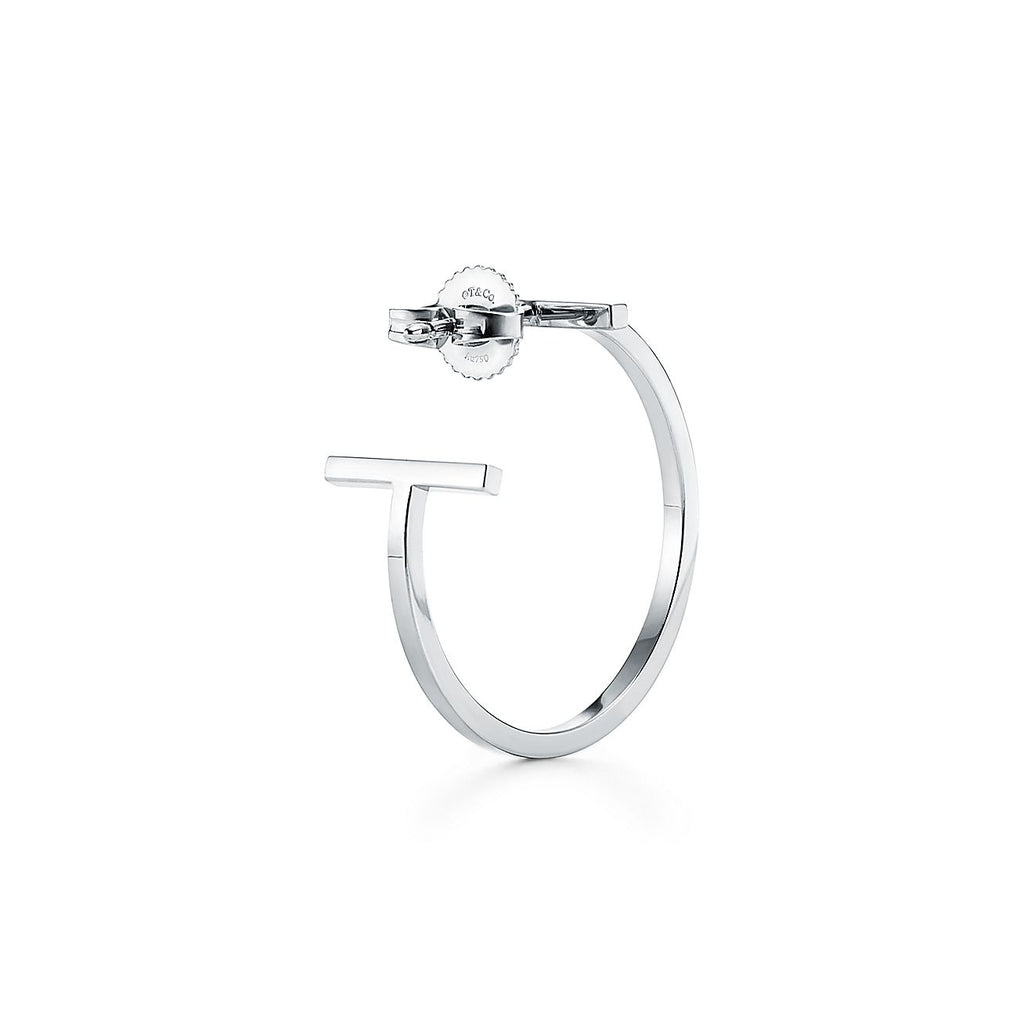 18K Tiffany Hoop Earrings