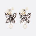 18K Dior Tribales Butterfly Earrings