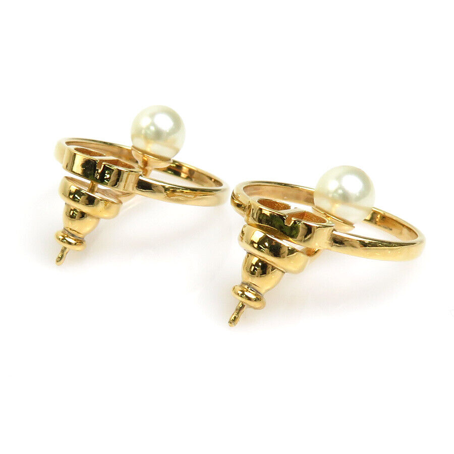 18K Dior 30 Montaigne Pearl Earrings