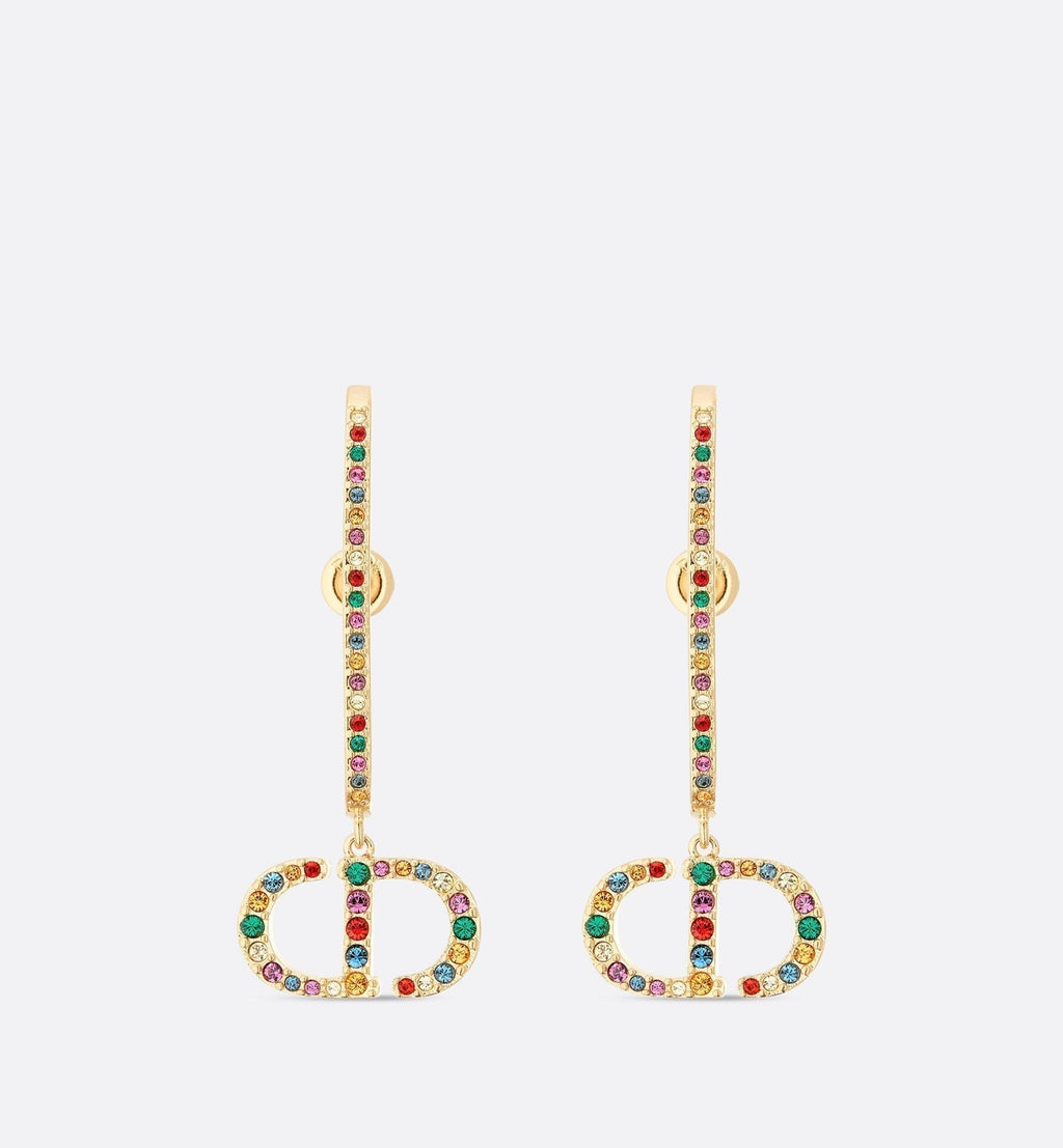 18K Dior 30 Montaigne Crystals Earrings