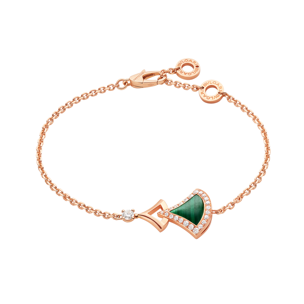 18K BVLGARI Dream Malachite Bracelet