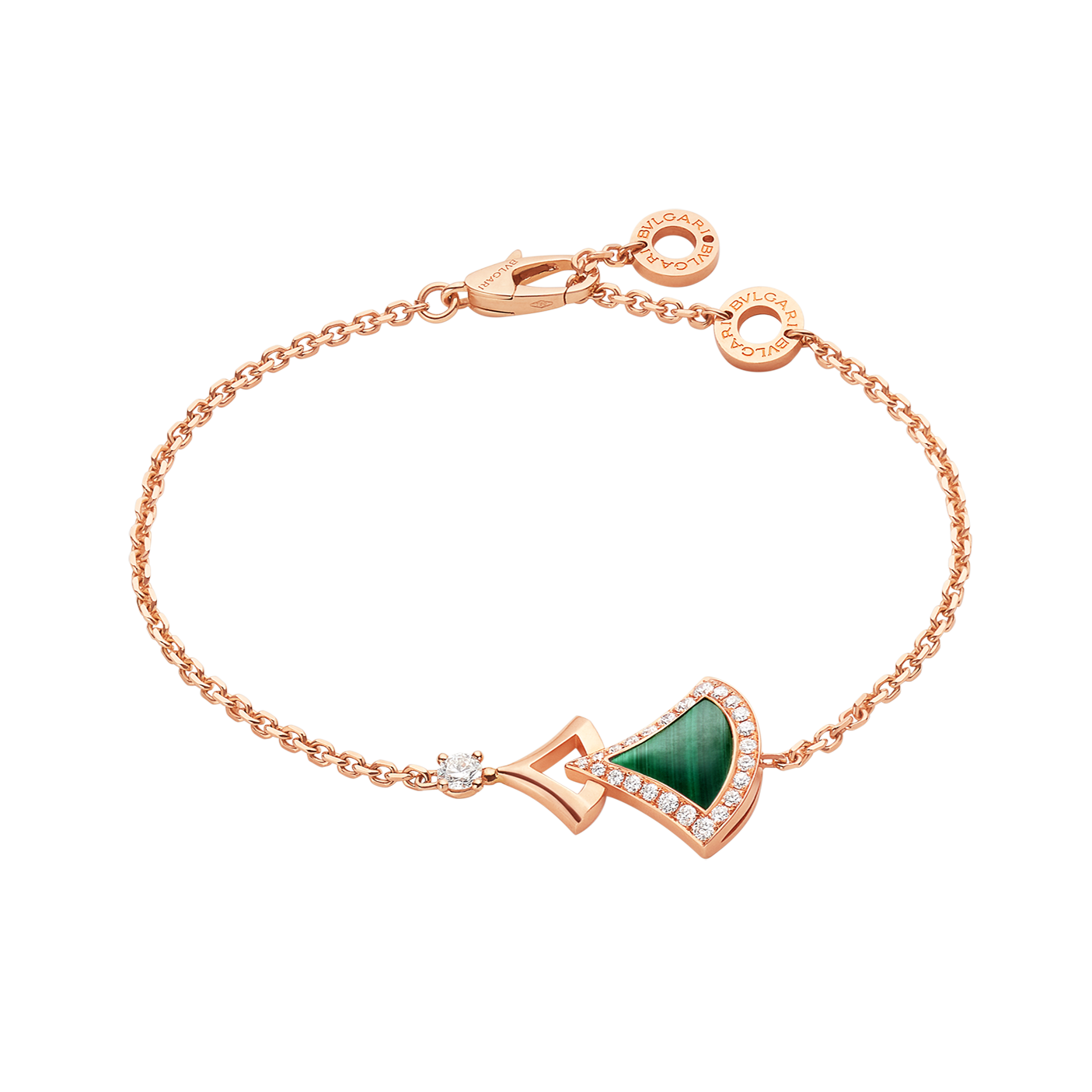 18K BVLGARI Dream Malachite Bracelet