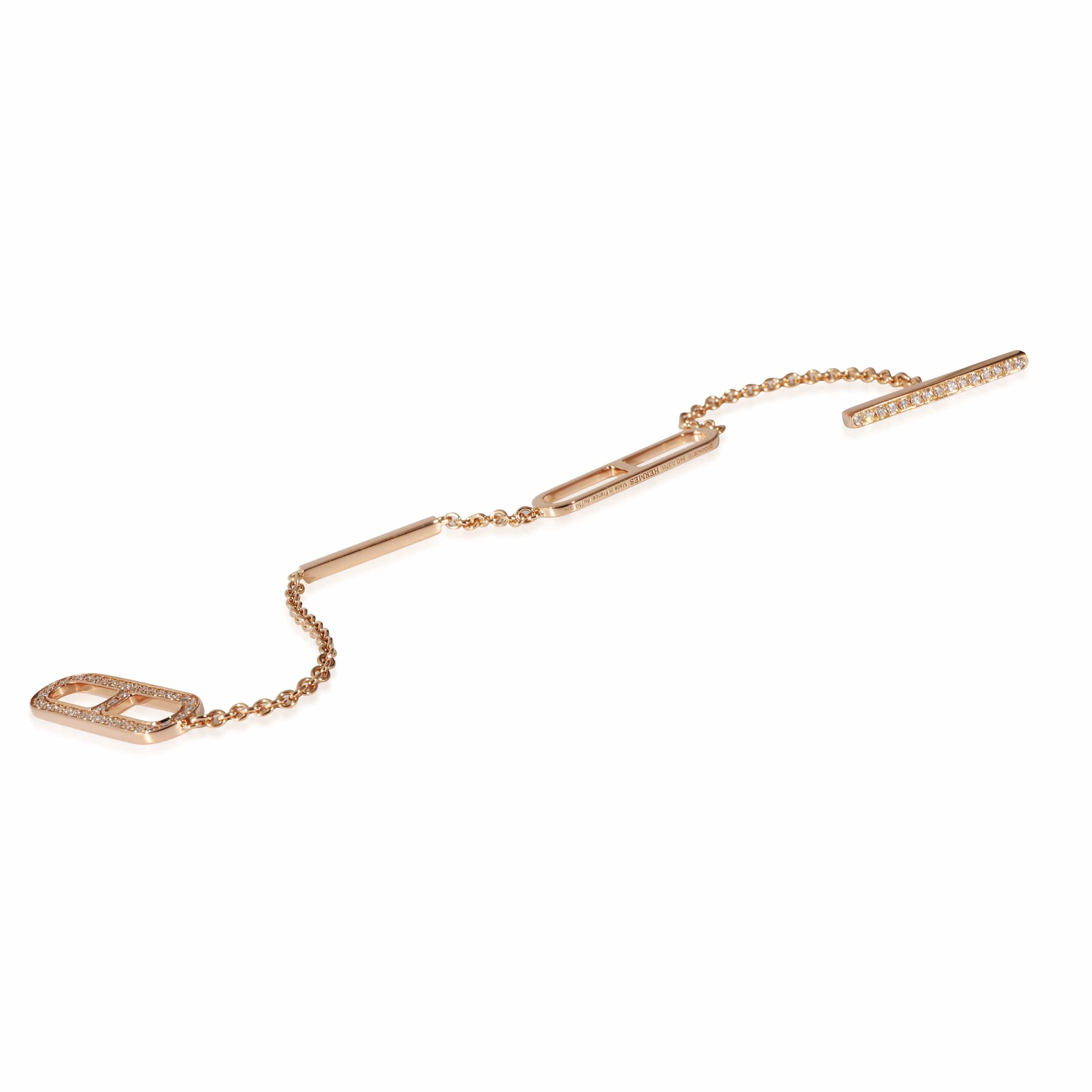 18K Ever Chaine D'ancre Hermes Bracelet