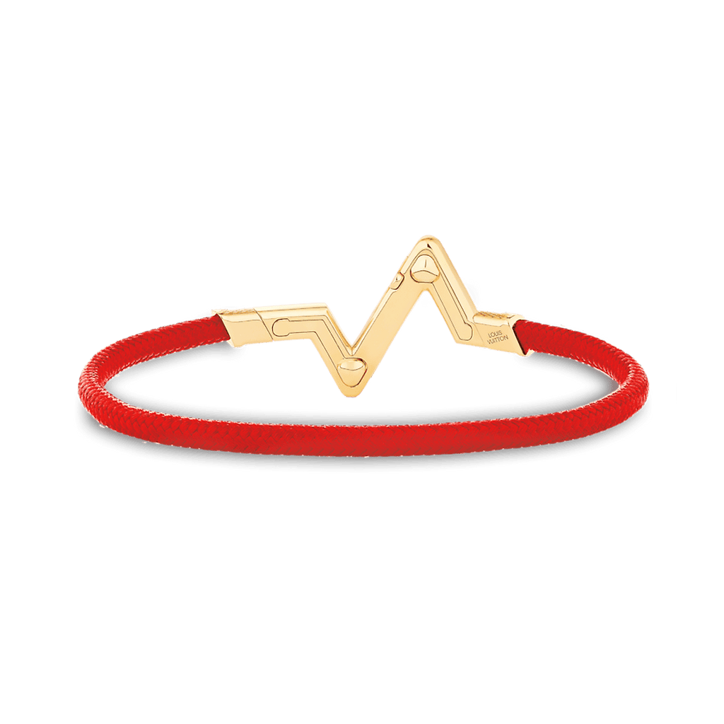 18K Louis Vuitton Volt Upside Down Play Red Bracelet