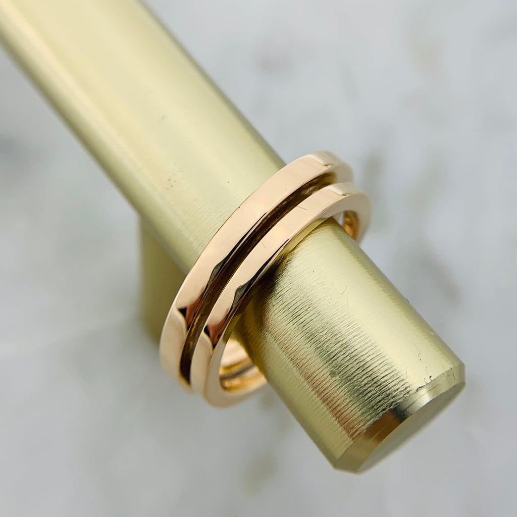 18K Tiffany Diamond Square Ring