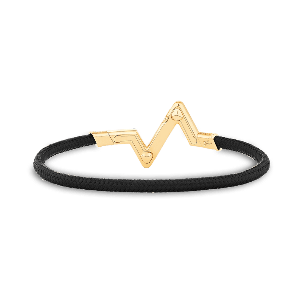 18K Louis Vuitton Volt Upside Down Play Black Bracelet