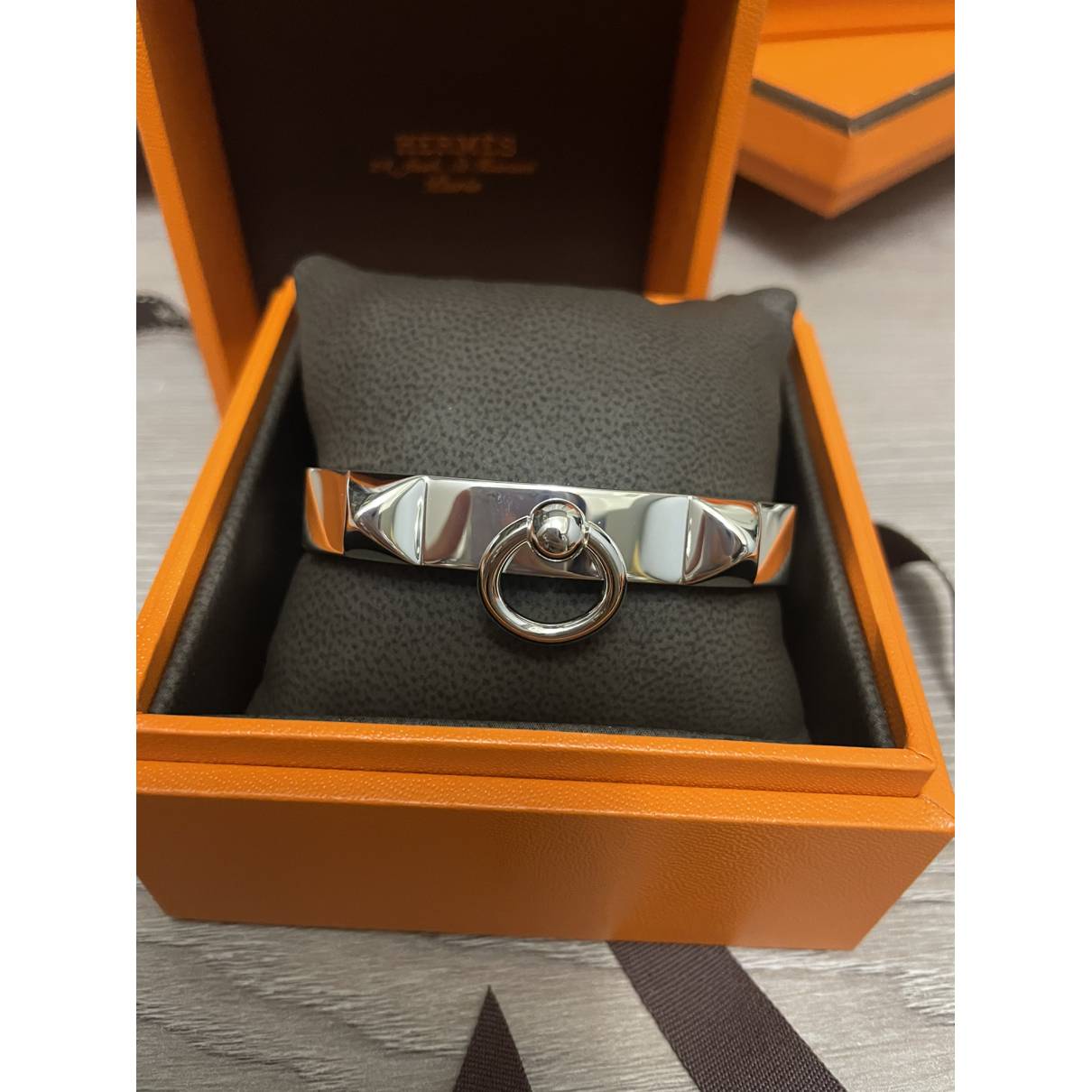 18K Collier De Chien Hermes Bracelet