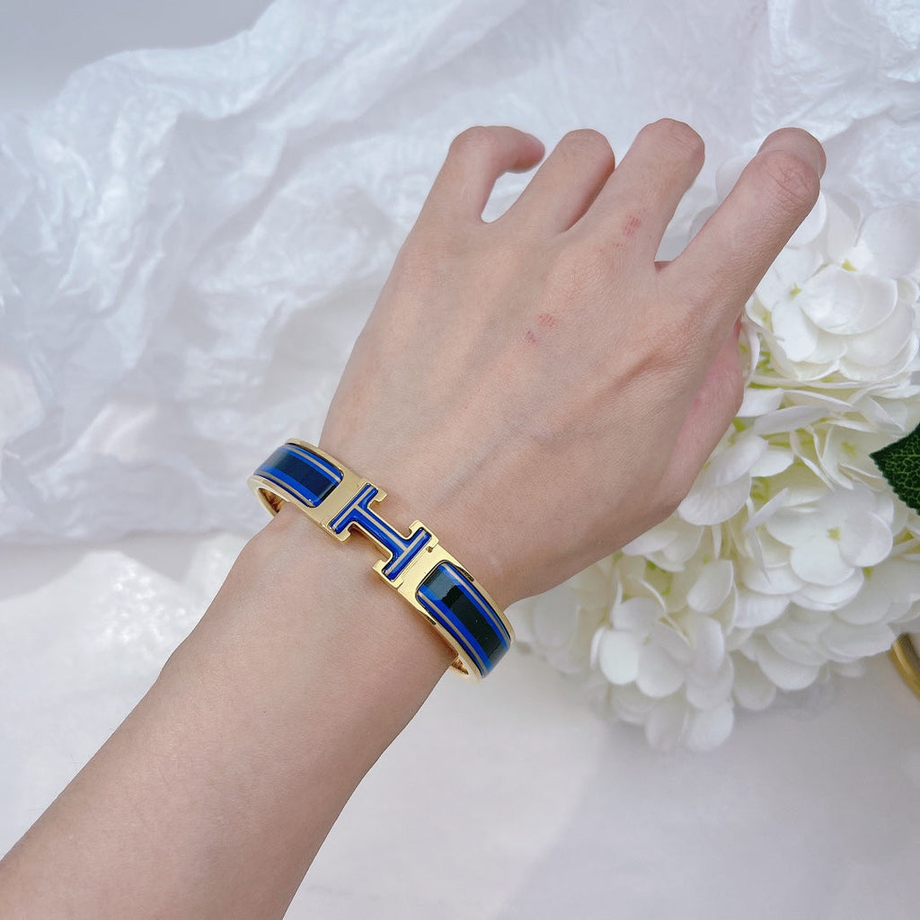 18K Clic Hermes Purple Bracelet