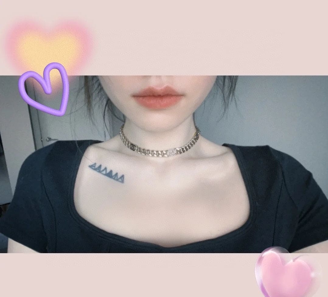 18K Black  Chanel Chain Necklace