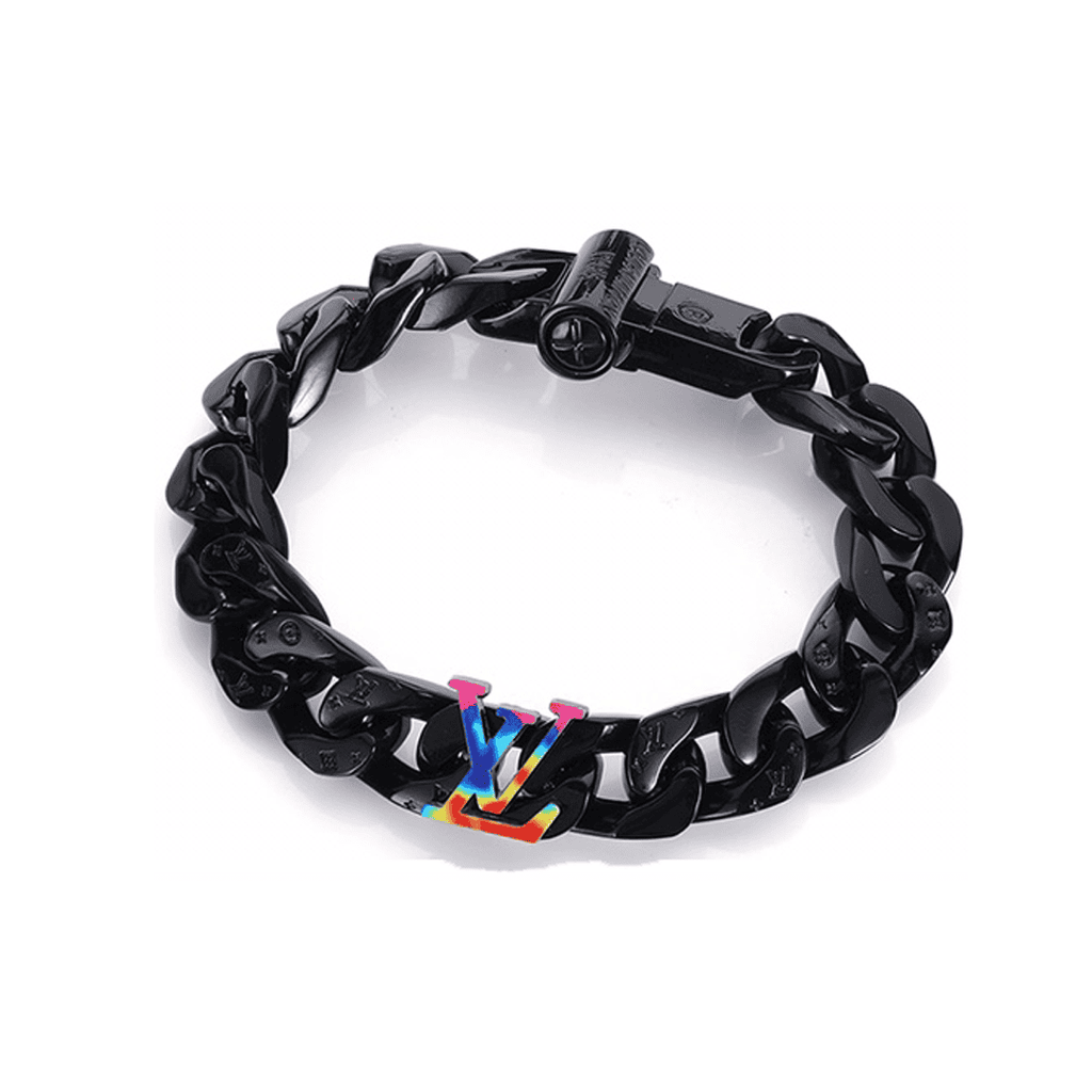 18K Louis Vuitton Rainbow Chain Link Bracelet