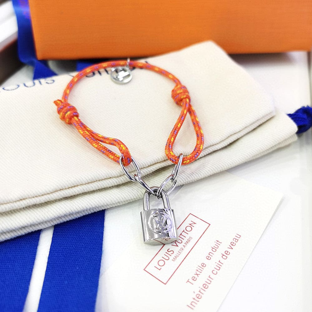 18K Louis Vuitton Silver Lockit X Virgil Abloh Bracelet