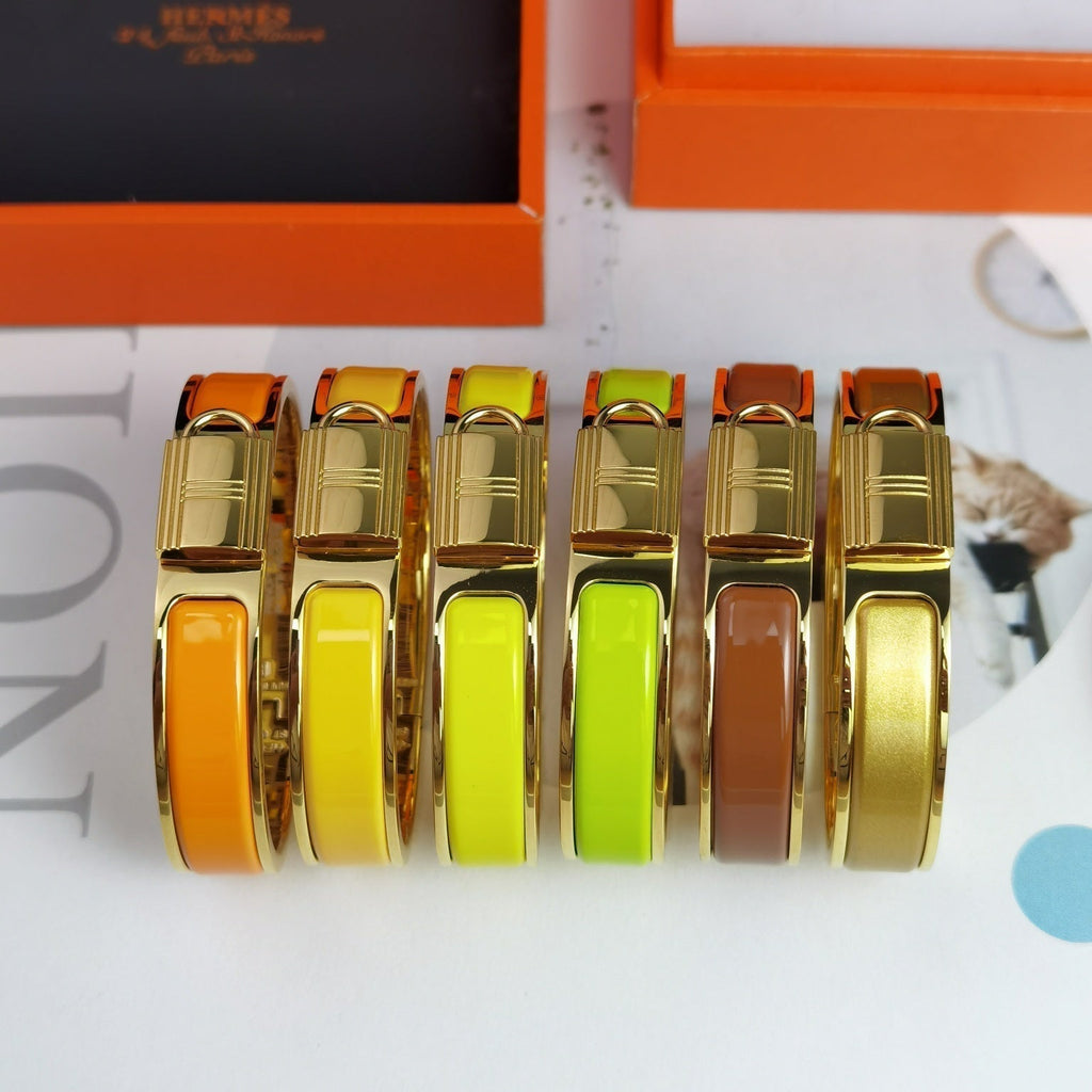 18K Clic Cadenas Orange Hermes Bracelet