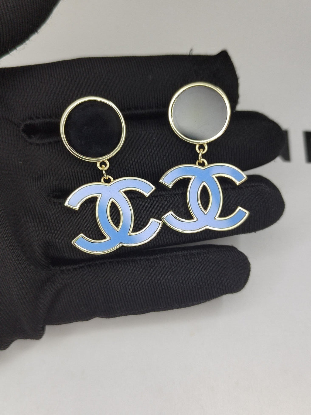 18K Classic Blue  Chanel Dangle Earrings