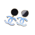 18K Classic Blue  Chanel Dangle Earrings