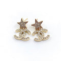 18K  Chanel Star Diamond Earrings
