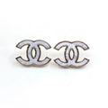 18K  Chanel Marble Earrings