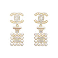 18K  Chanel Pearl Shape Earrings