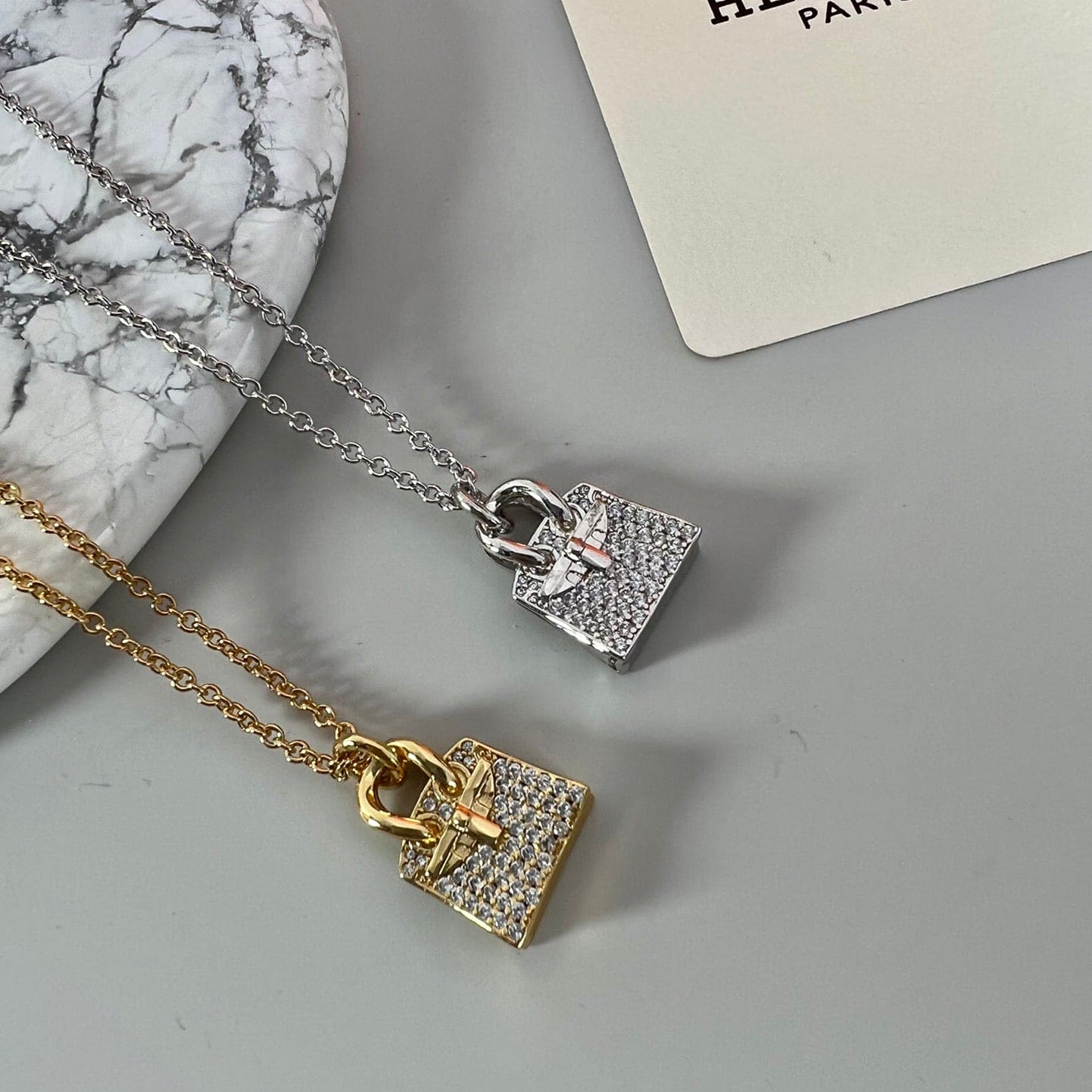 18K Amulettes Birkin Pendant Hermes Necklace