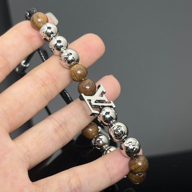 18K Louis Vuitton Surfin' Brown Beads Bracelet