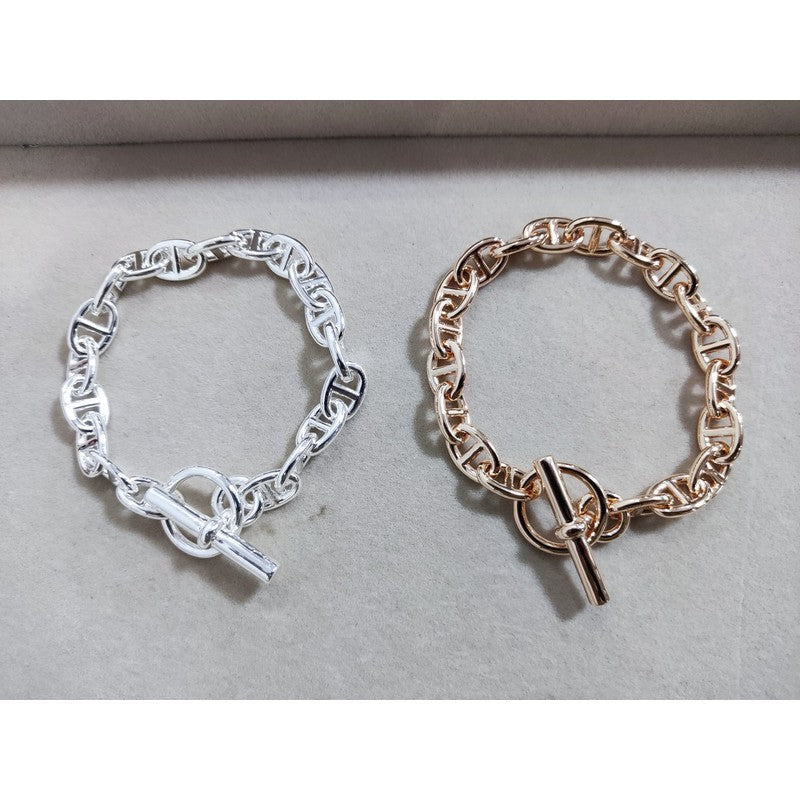 18K Hermes Cha?ne D'ancre Encha?n¨¦e Bracelet