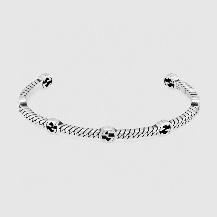 Double Gucci Thin Interlocking Gucci Bracelet