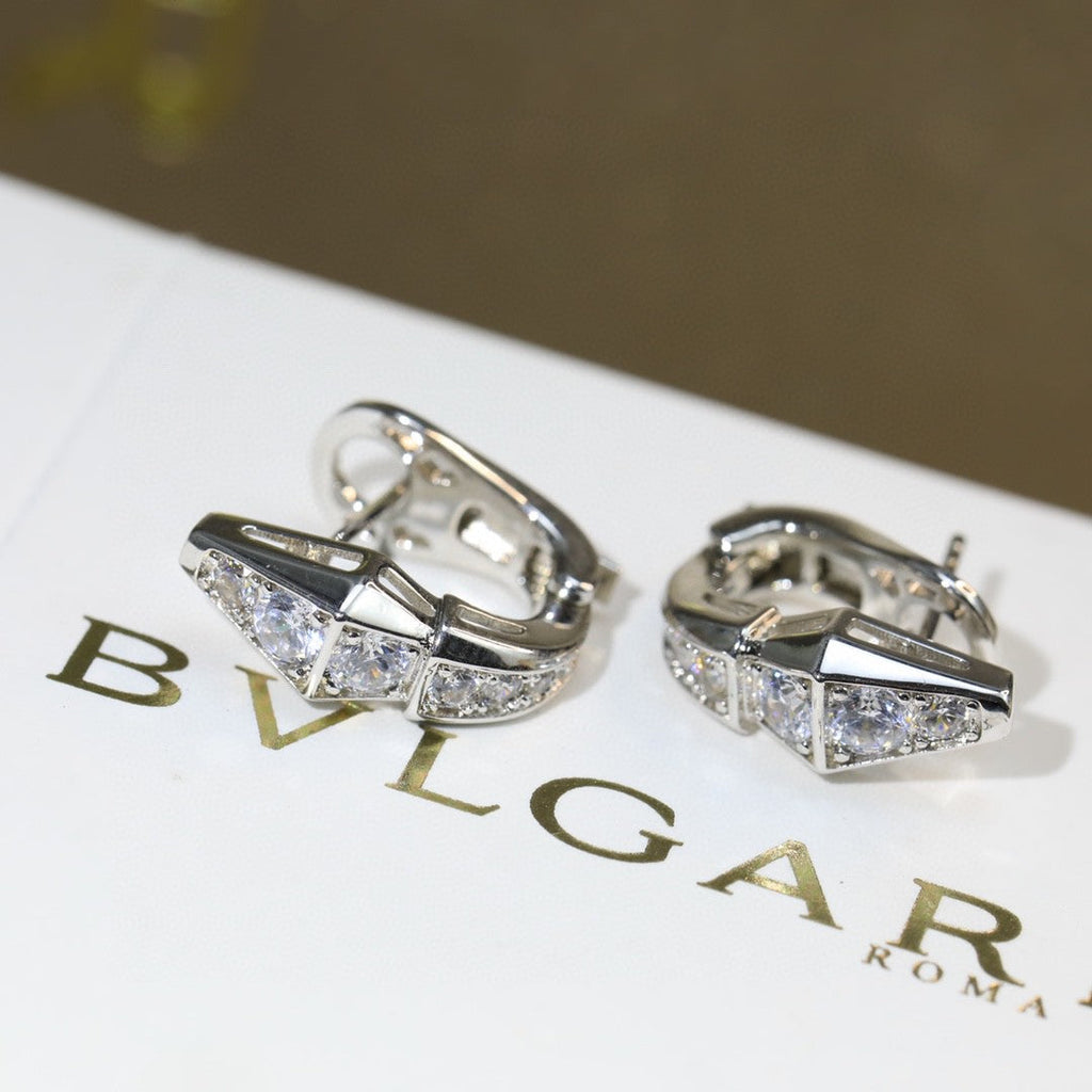 18K BVLGARI Serpenti Diamond Earrings