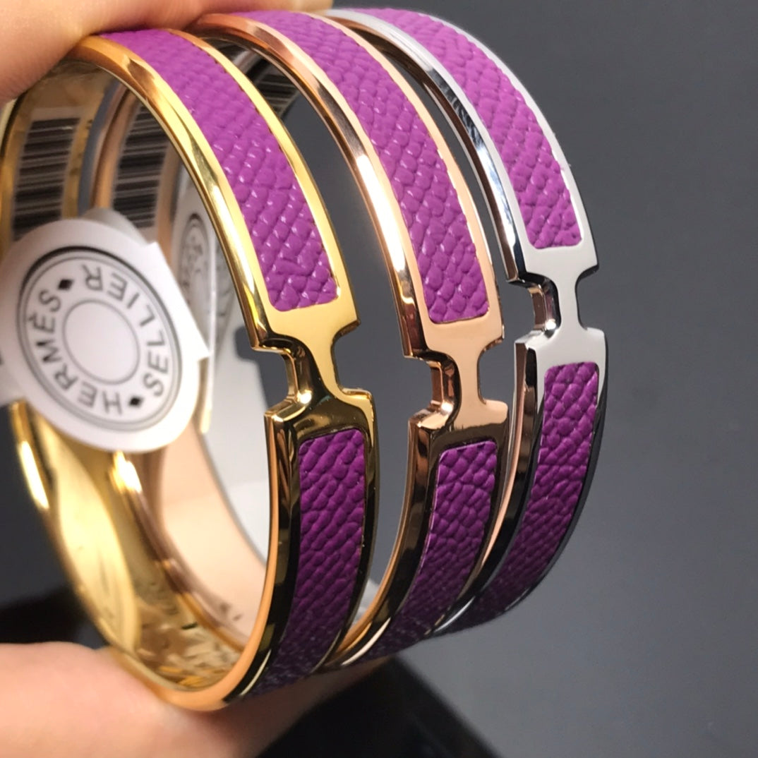 18K Olympe Purple Hermes Bracelet
