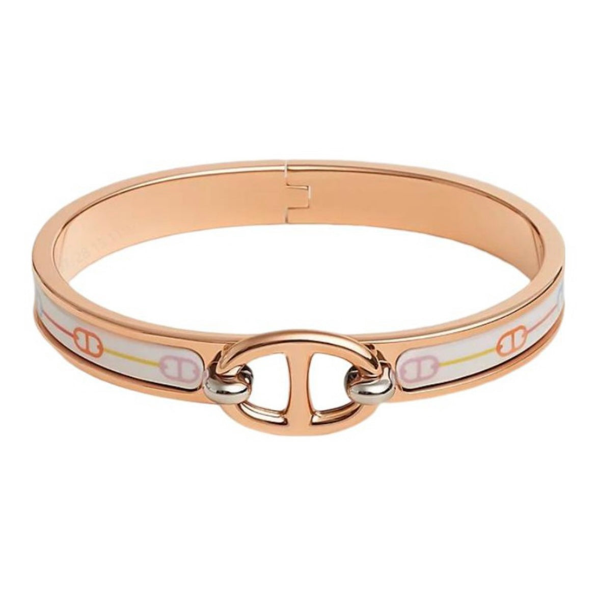 18K Mini Clic Cha?ne D'ancre Hermes Bracelet