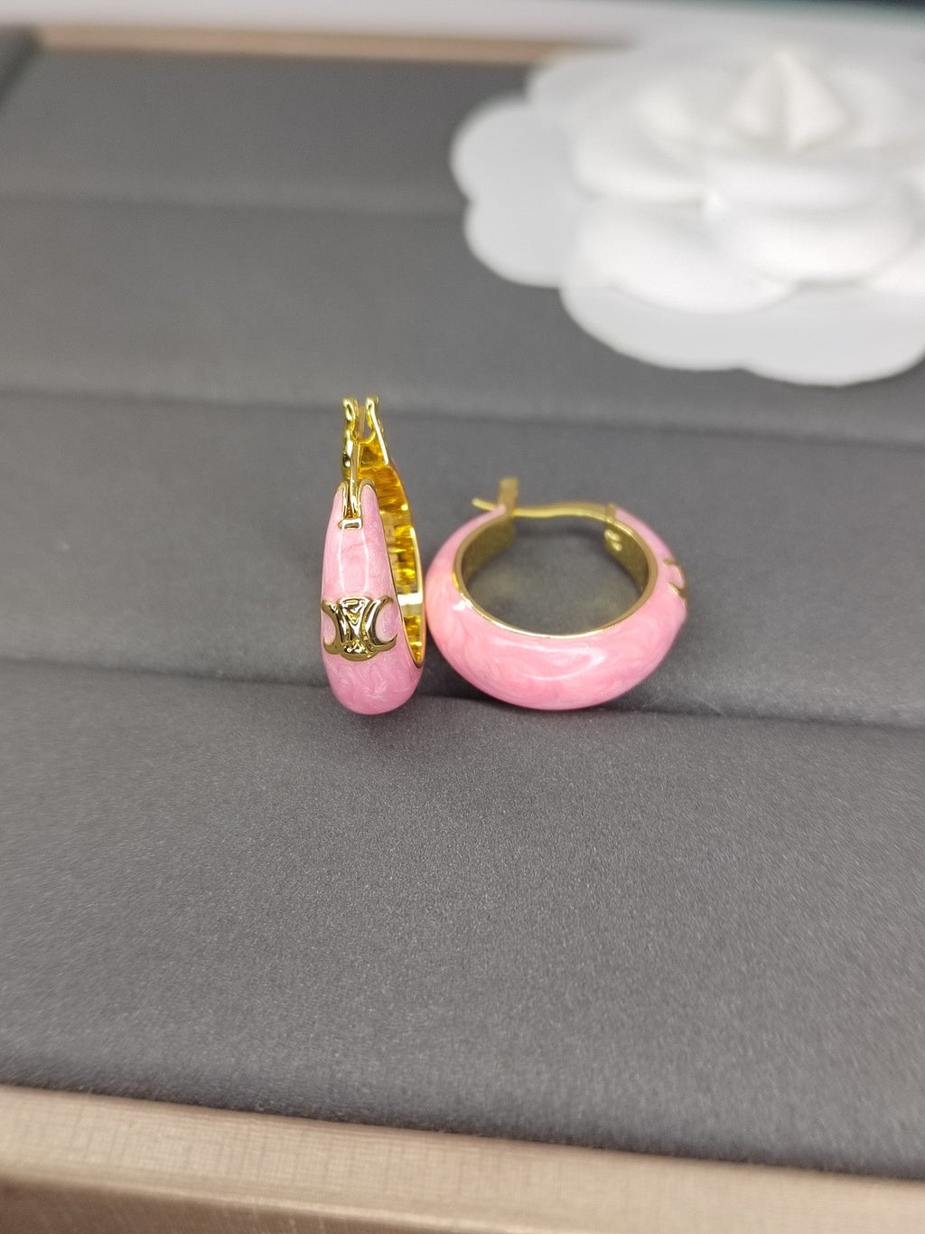 18K Celine Pink Earrings