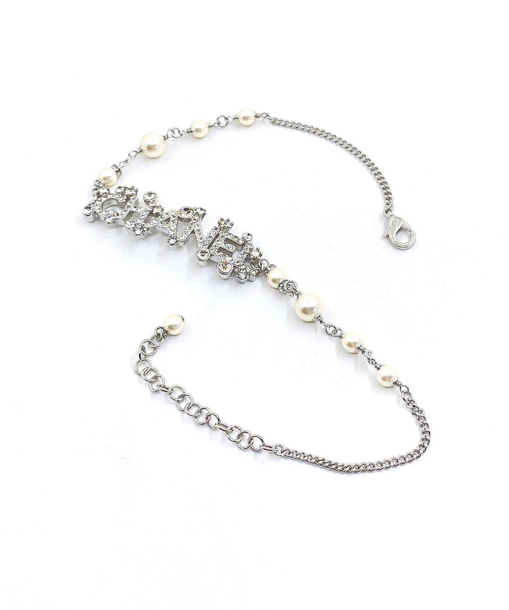 18K  Chanel Crystals Necklace