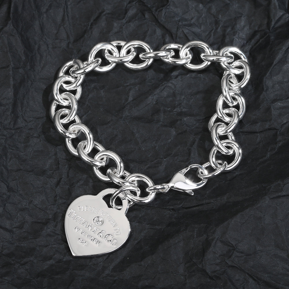 18K Tiffany Heart Tag Bracelet