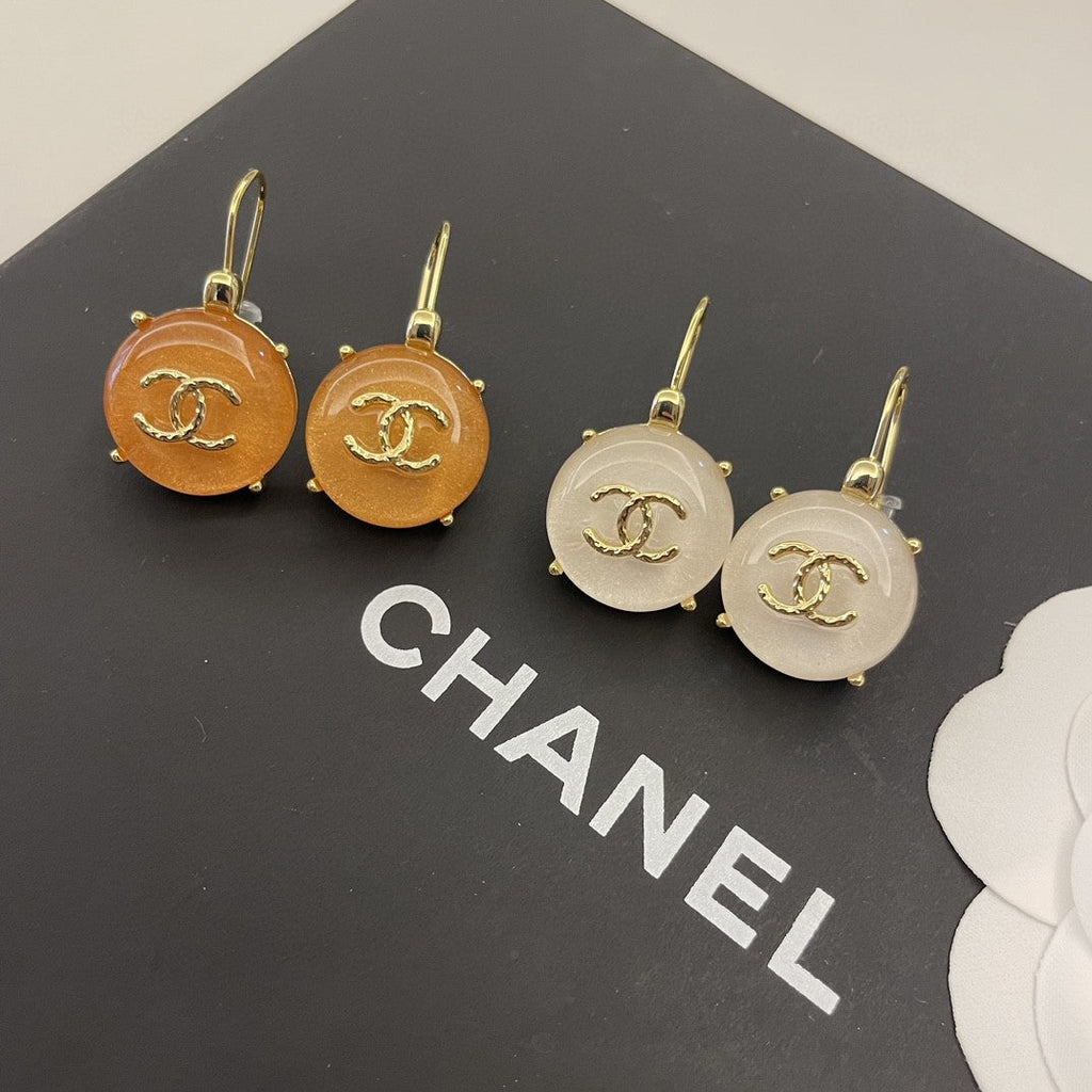 18K  Chanel Crystals Earrings