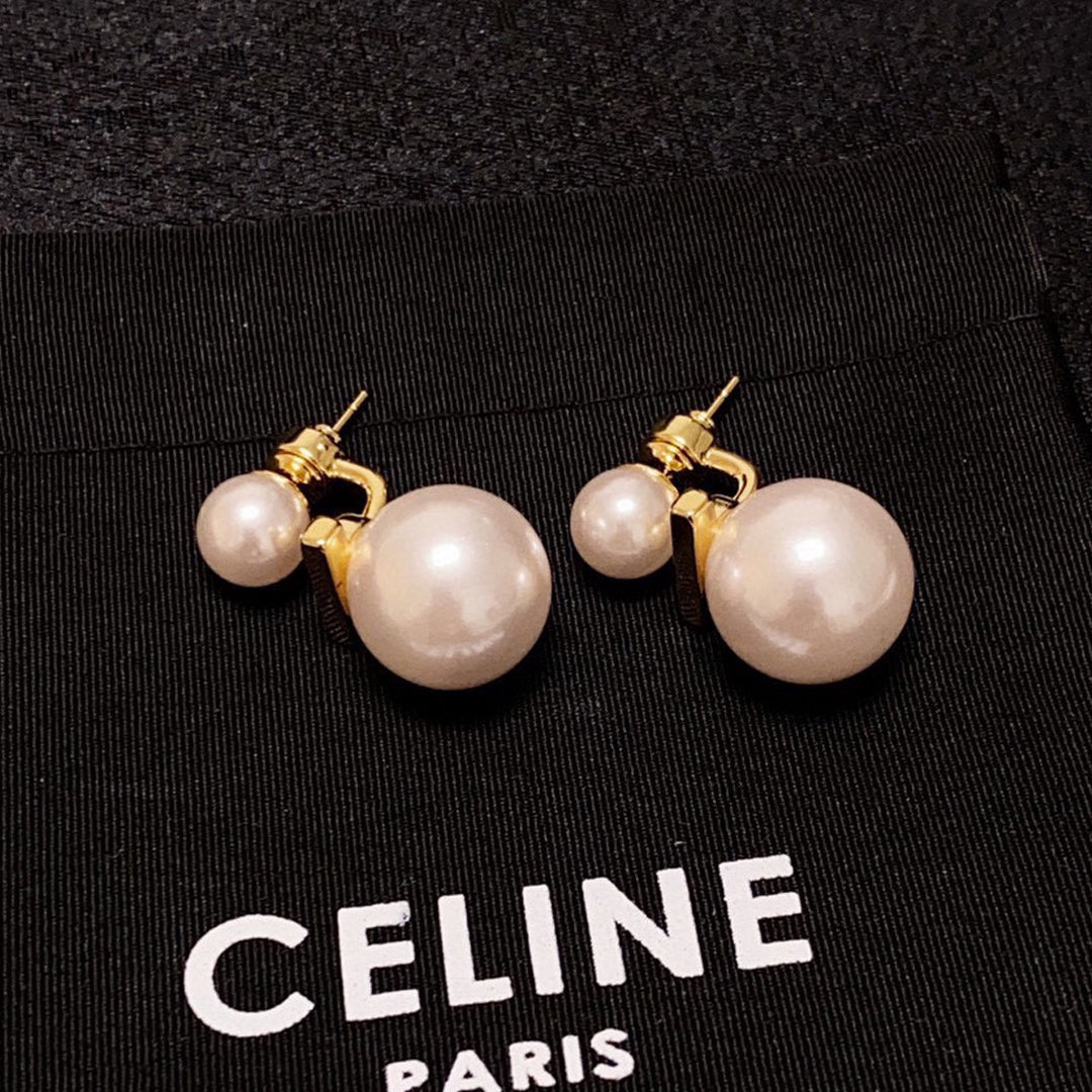 18K Celine Pearl Earrings
