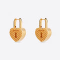 18K Balenciaga Hear Lock Earrings