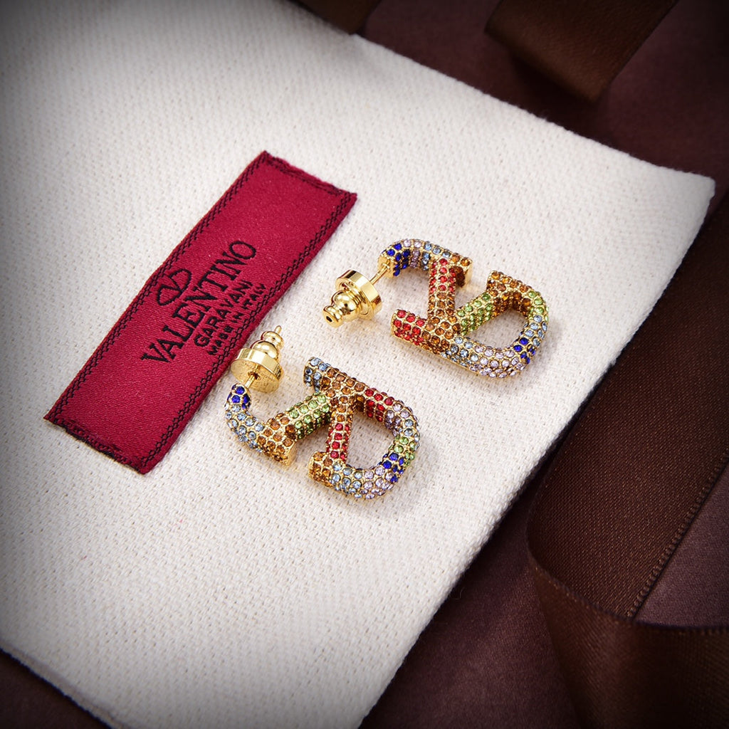 18K Valentino Valentino Signature Earrings