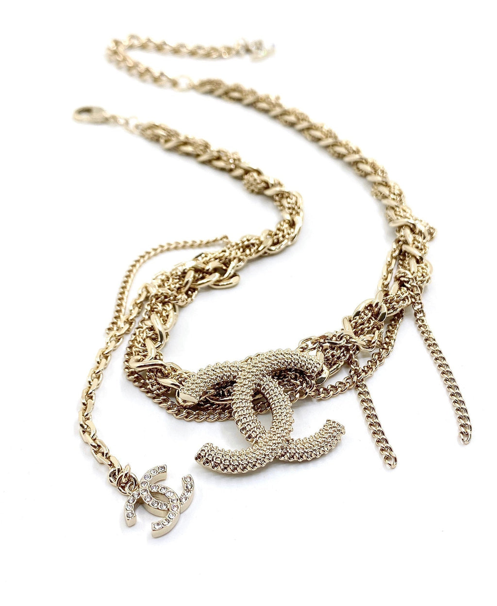 18K  Chanel Crystals Choker Necklace