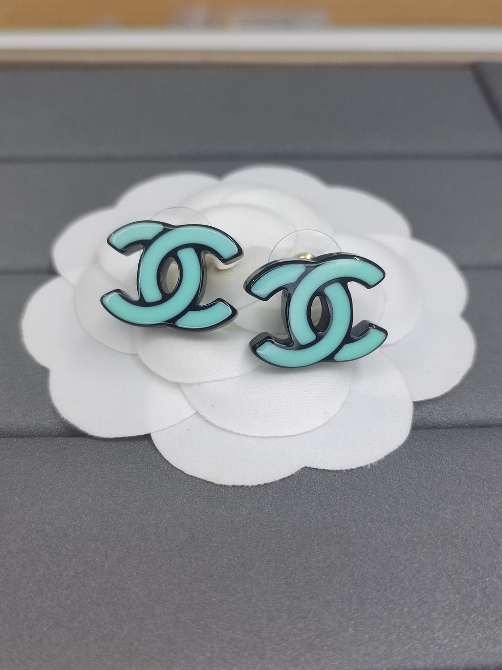 18K Classic Blue  Chanel Earrings
