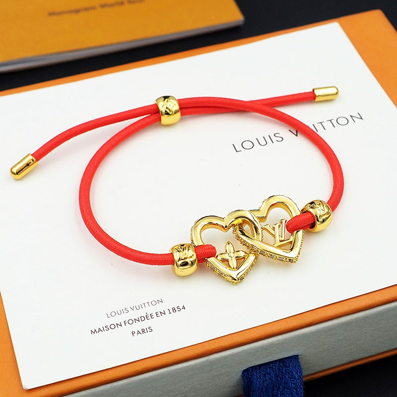 18K Louis Vuitton My Love Red Bracelet