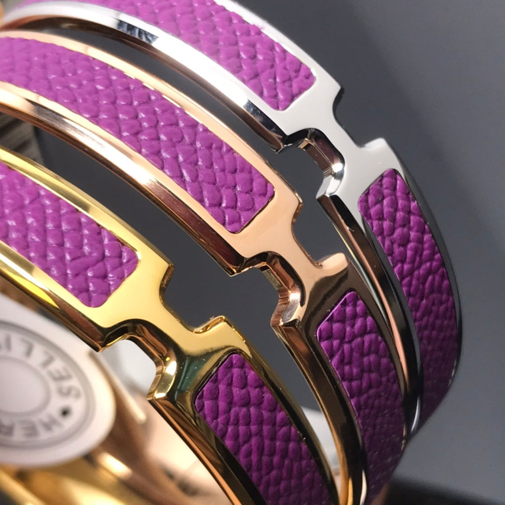 18K Olympe Purple Hermes Bracelet