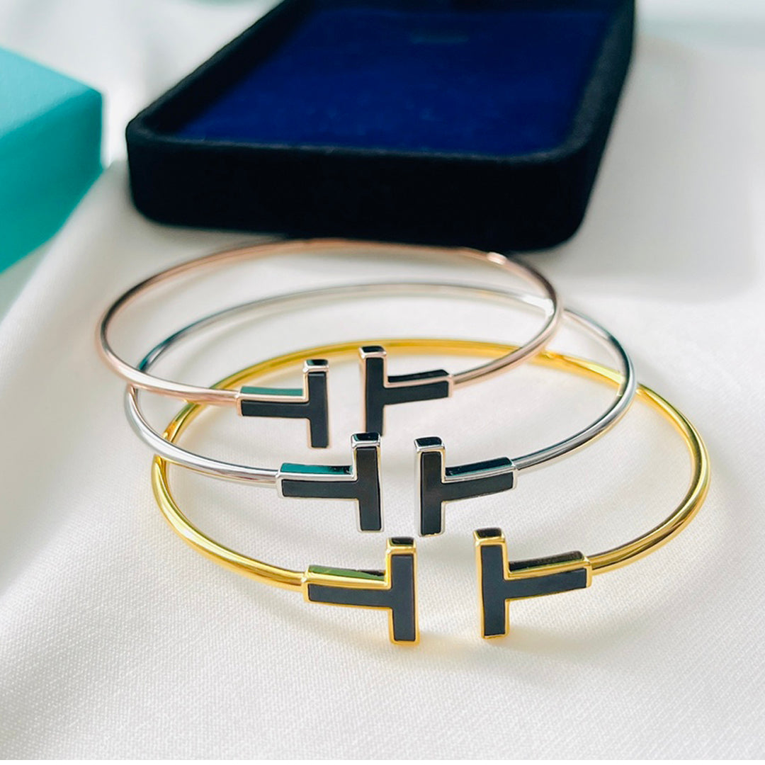 18K Tiffany Black Bracelet
