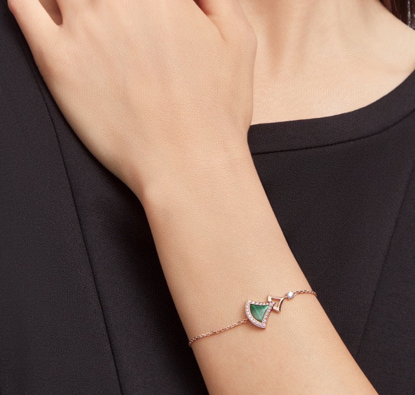 18K BVLGARI Dream Malachite Bracelet