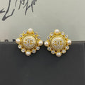 18K  Chanel Pearls Earrings