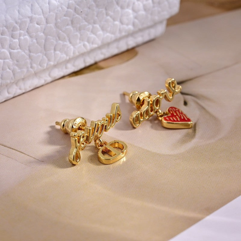 18K Dior Dioramour Je Vous Adore Earrings