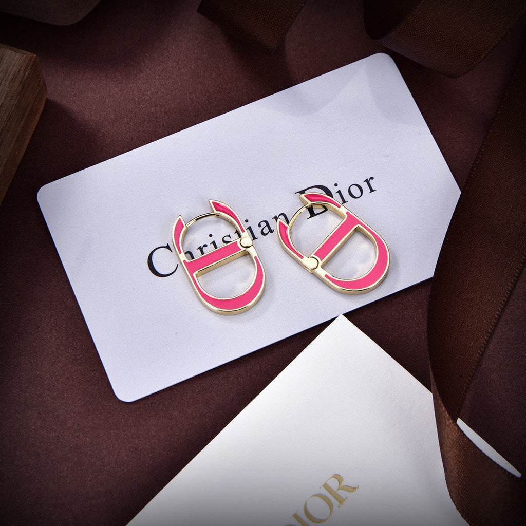 18K Dior 30 Montaigne Rani Pink Earrings
