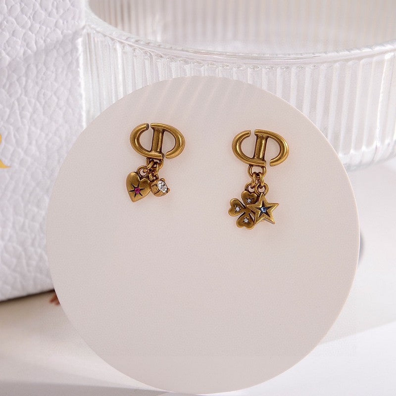 18K Dior Lucky Charms Earrings