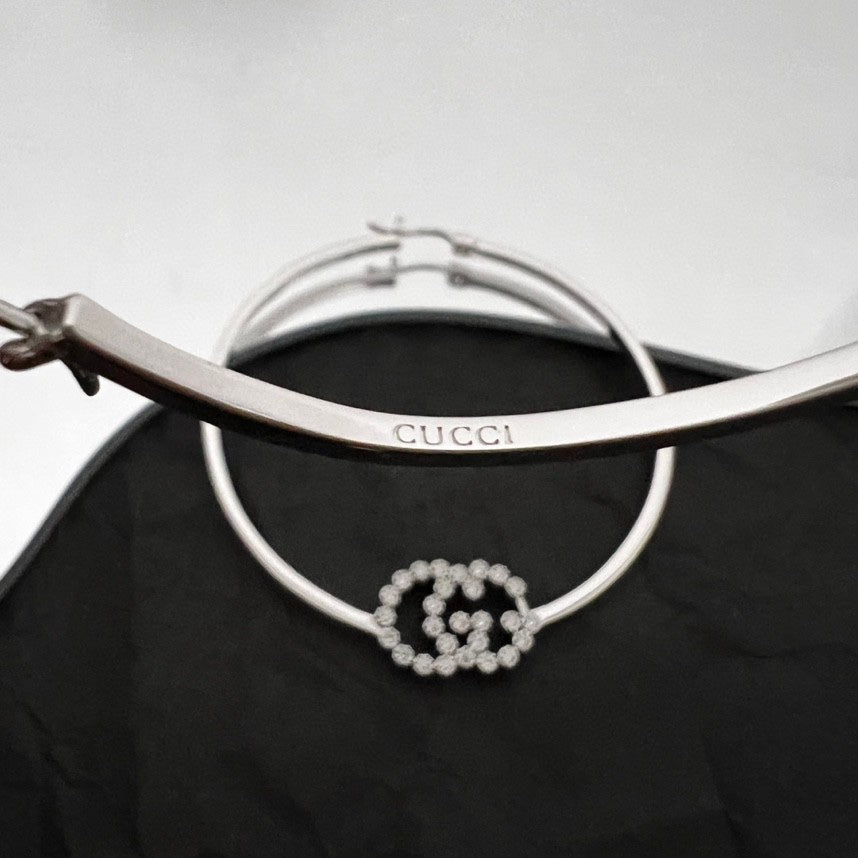 18K Double Gucci Running Diamond Bracelet